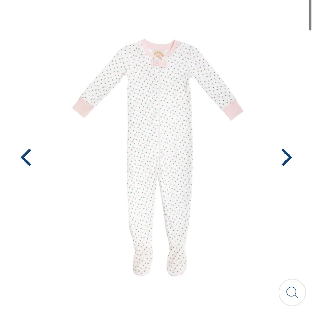 The Beaufort Bonnet Company Night Night Pajamas Rosebud 3-6m New